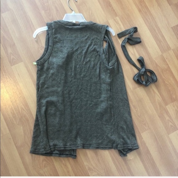 Michael Stars Wrap BrownTie Tunic - Picture 12 of 16